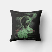 生物廃棄物 – テクノ – ジストピアのストリートウェアデザイン クッション (裏面)