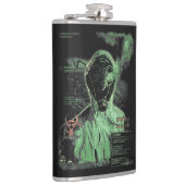 生物廃棄物 – テクノ – ジストピアのストリートウェアデザイン フラスク (右)