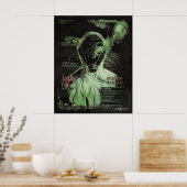 生物廃棄物 – テクノ – ジストピアのストリートウェアデザイン ポスター (キッチン)