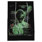 生物廃棄物 – テクノ – ジストピアのストリートウェアデザイン ミディアムペーパーバッグ (裏面)