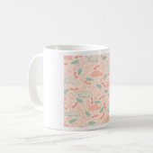 生物心地よいパターン コーヒーマグカップ (正面左)