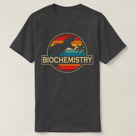 生物情報科学研究者恐竜 Tシャツ (デザイン正面)