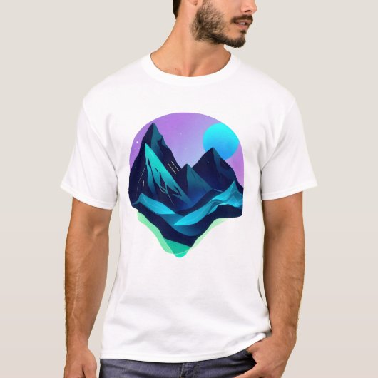 生物発光の風景 Tシャツ (正面)