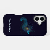 生物発光エイリアンシーライフ iPhone 16ケース (裏面横)