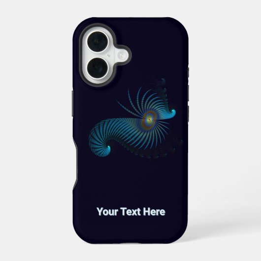生物発光エイリアンシーライフ iPhone 16ケース (裏面)