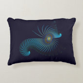 生物発光エイリアン海の生物 アクセントクッション (正面)