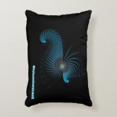 生物発光エイリアン海の生物 アクセントクッション (正面(垂直))