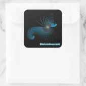 生物発光エイリアン海の生物 スクエアシール (バッグ)