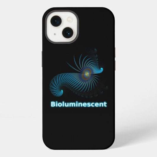 生物発光エイリアン海の生物 iPhoneケース (裏面)