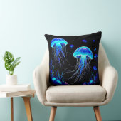 生物発光クラゲ夢 クッション (椅子)