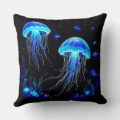 生物発光クラゲ夢 クッション (裏面)