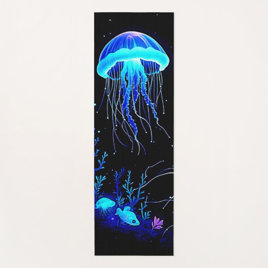 生物発光クラゲ夢 ヨガマット (正面)