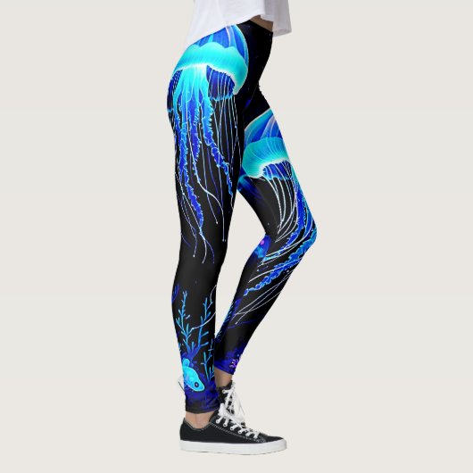 生物発光クラゲ夢 レギンス (右)