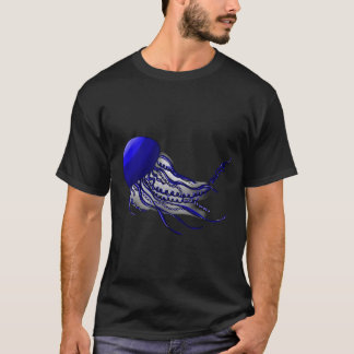 生物発光クラゲ、陰陽クラゲ Tシャツ