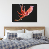 生物発光コックアイイカ(Histotiuththis hete) キャンバスプリント (インサイチュ (寝室))