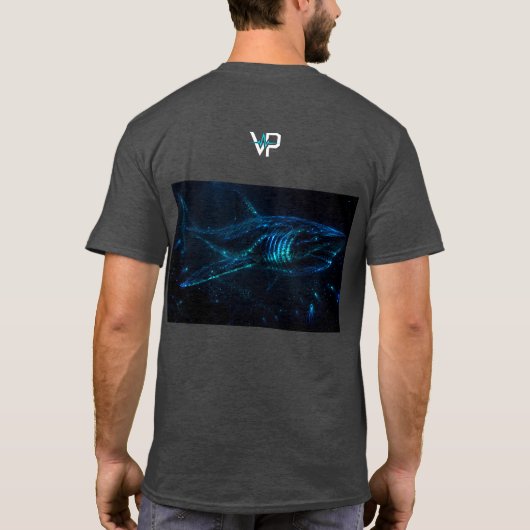 生物発光サメTシャツ Tシャツ (裏面)