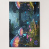 生物発光ファンタジーを持つ庭 ジグソーパズル (縦)