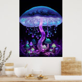 生物発光幻想キノコポスターセット ポスター (キッチン)
