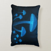 生物発光性キノコ林 アクセントクッション (裏面(縦))