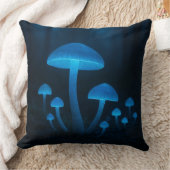 生物発光性キノコ林 クッション (ブランケット)