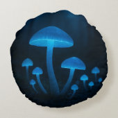生物発光性キノコ林 ラウンドクッション (裏面)