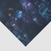 生物発光性クラゲ海繰り返しパターン 薄葉紙 (詳細)