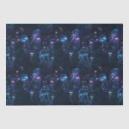 生物発光性クラゲ海繰り返しパターン 薄葉紙