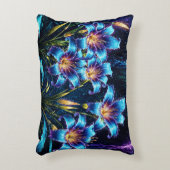 生物発光花ナイトガーデンイラストレーション アクセントクッション (正面(垂直))