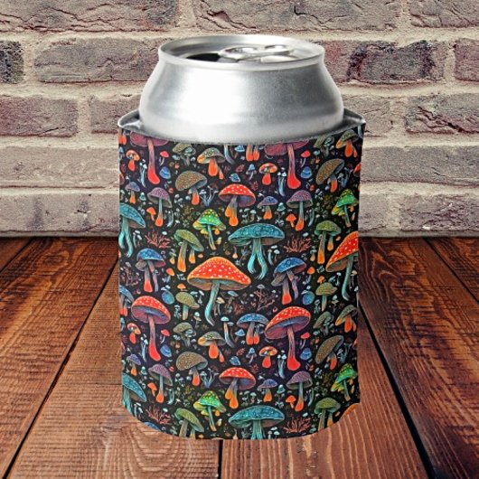 生物発光魔法キノコ 缶クーラー