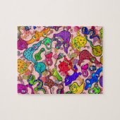 生物的アレルギーの発生の落書きの漫画 ジグソーパズル (横)