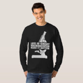 生物顕微鏡 学生 科学者 教師 生物学 Tシャツ (正面フル)