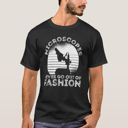 生物顕微鏡 生徒 教師 - サイエンス 生物学 Tシャツ (正面)