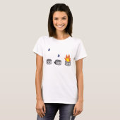 生物+chemiesナトリウムの燃焼 tシャツ (正面フル)