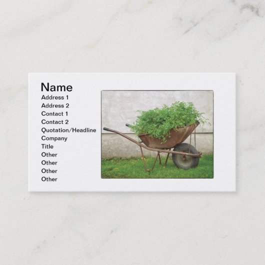 生物Wheelbarow 名刺 (正面)