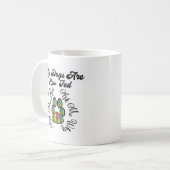 生犬食べ物を与えマグ コーヒーマグカップ (正面左)