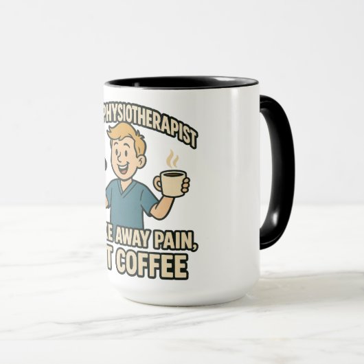 生理おもしろい療法士コーヒー愛好家デザイン マグカップ (正面右)