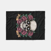 生理の前の世代の悪生まれい フリースブランケット (正面(横))