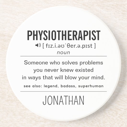 生理パーソナライズされた療法おもしろい コースター (正面)