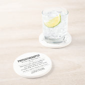 生理パーソナライズされた療法おもしろい コースター (側面)