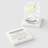 生理パーソナライズされた療法おもしろい ストーンコースター (横)