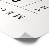 生理モダンミニマルやる気を起こさせる療法士の贈り物 ポスター (角)