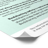 生理的乳児気にポスター(英語) ポスター (角)