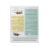 生理的気に乳児ティア遠くに（ウクライナ） ノートパッド (回転)