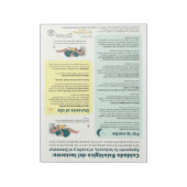 生理的気に遠くに乳児の引き裂スペインのき ノートパッド (回転)