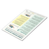 生理的気に遠くに乳児の引き裂スペインのき ノートパッド (アングル)