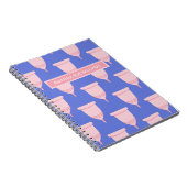 生理/月経周期 – お客様の名前/モノグラム ノートブック (右側)