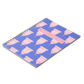 生理/月経周期 – お客様の名前/モノグラム ノートブック (左側)