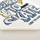 生生まれ活に乗るためにスケートをする シェルパブランケット (3/4)