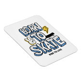 生生まれ活に乗るためにスケートをする マグネット (右側)