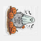 生生まれ活 フリースブランケット (正面(横))